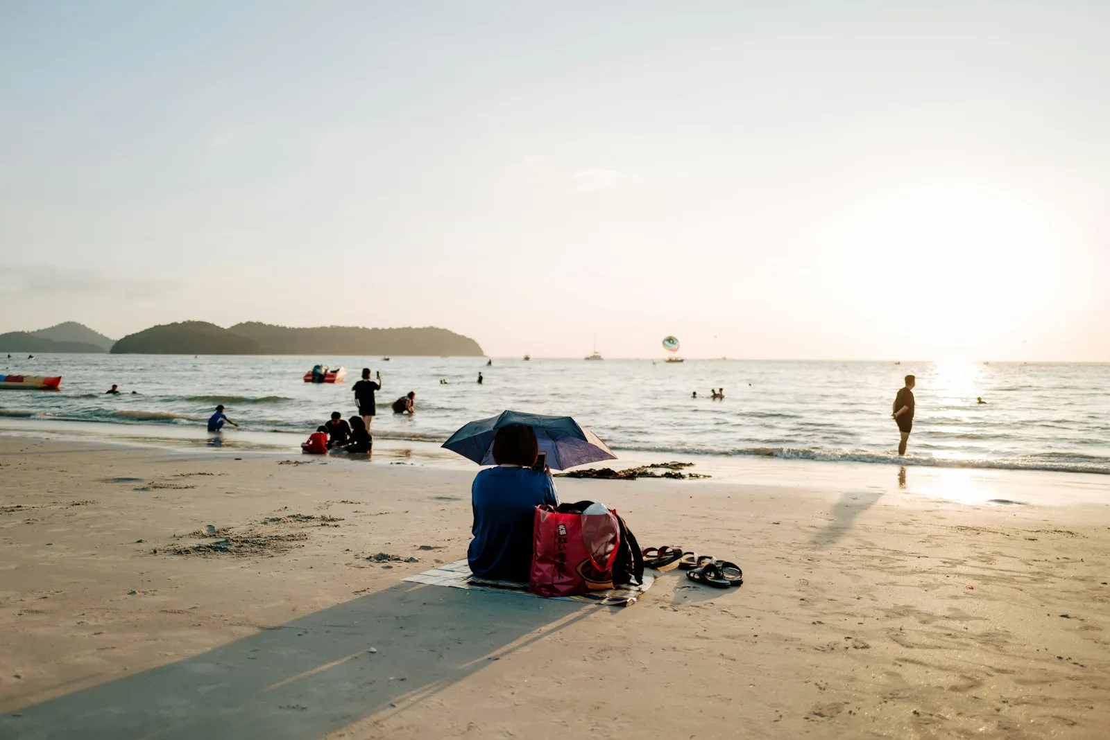 A quiet beach on Langkawi island